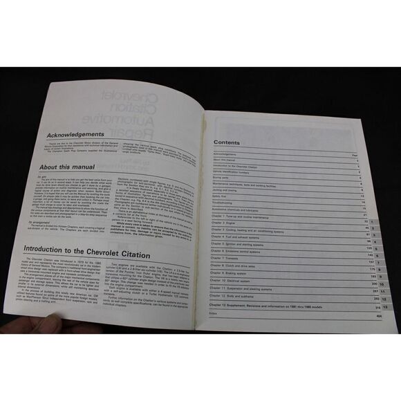 Chevy citation 19 80–85 Haynes manual - Picture 5 of 7